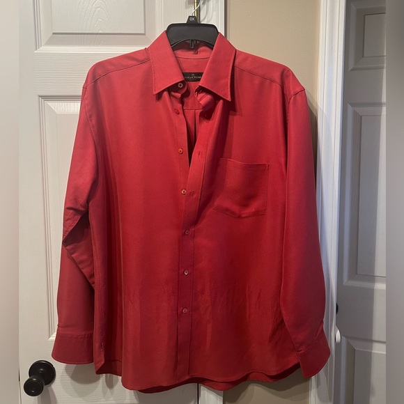 New w/o tags Mens Bugatchi button down collar shirt size L - Picture 1 of 11